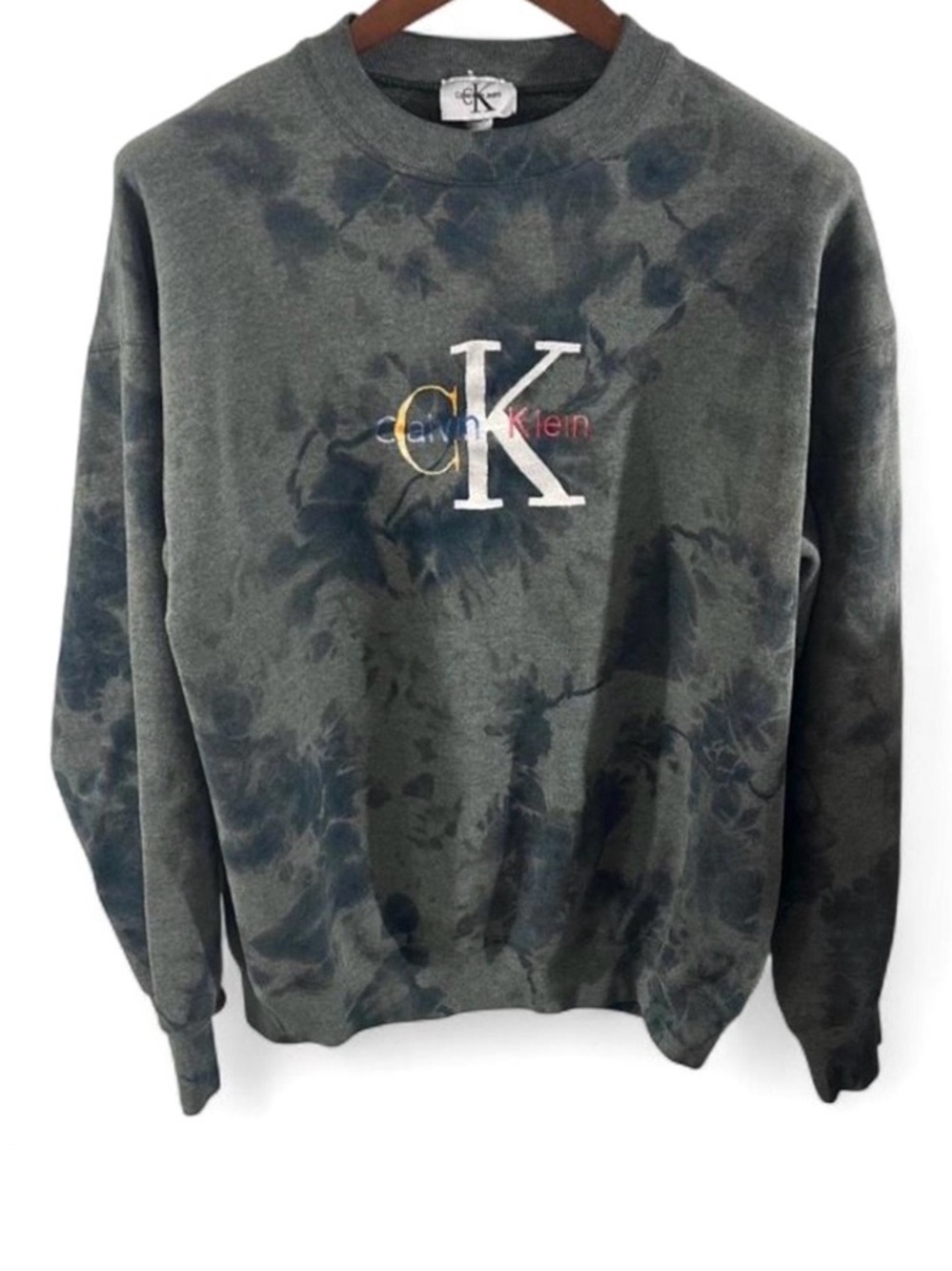 Vintage Calvin Klein Jeans Tie-Dye Crewneck Sweatshirt Size Men’s XL